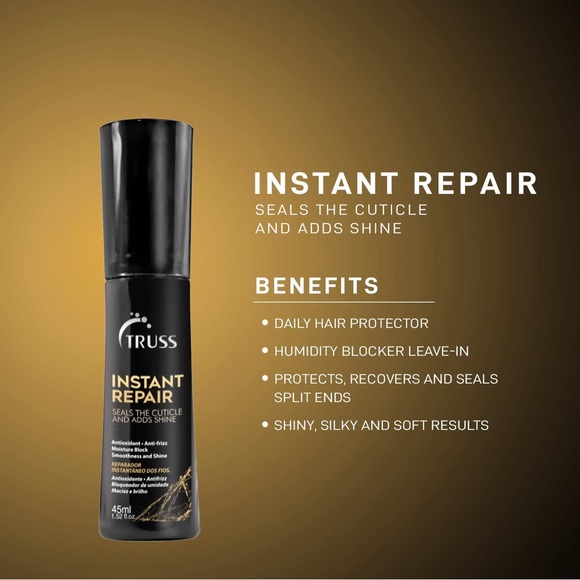 TRUSS Instant Repair Daily Hair Protector Leave-In 45ml Styling Spray Anti-Frizz - Picture 4 of 11